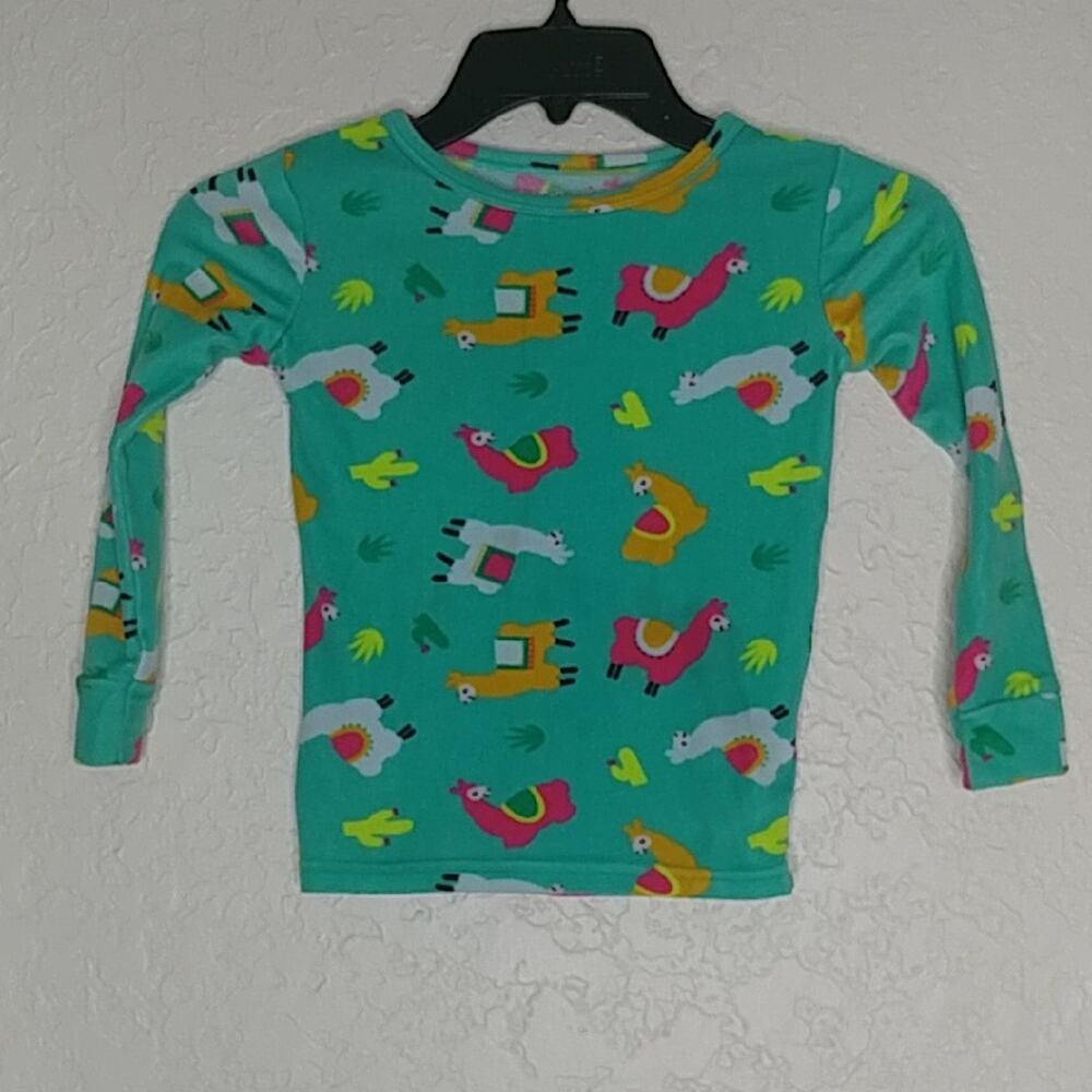 Cat & Jack Llama Print Pajama‎ Shirt Size 5T (CL)